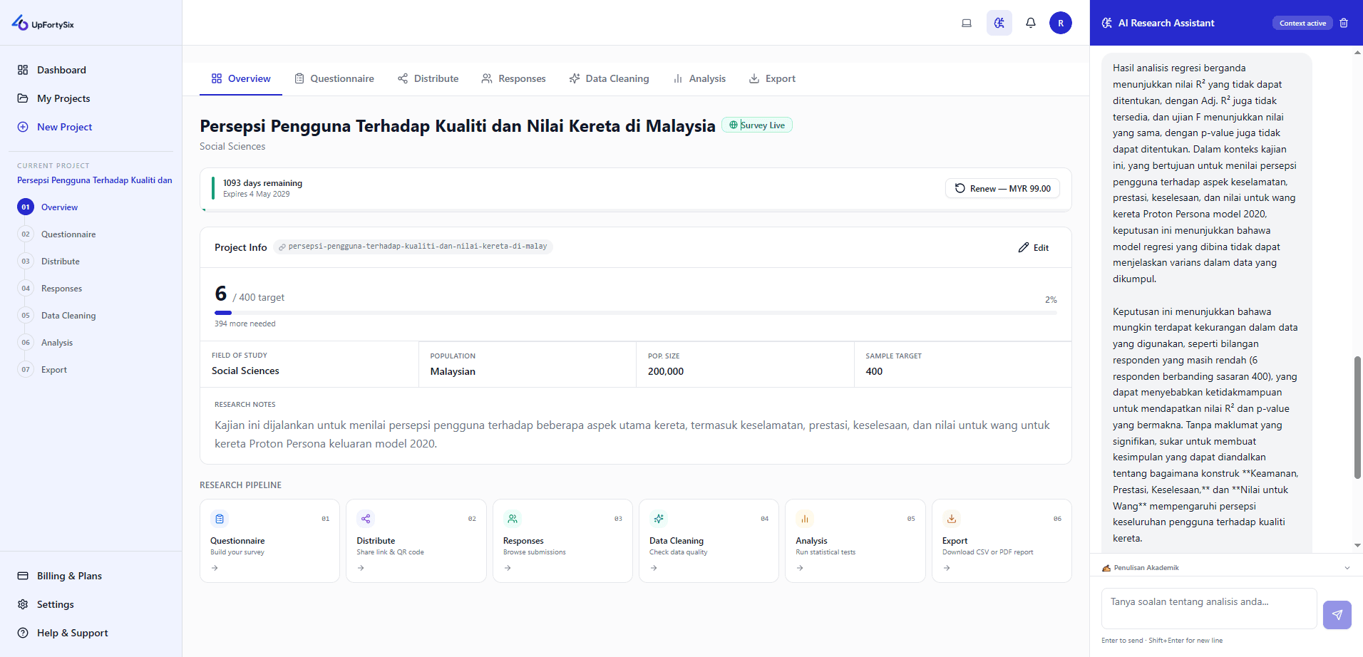 UpFortySix Dashboard